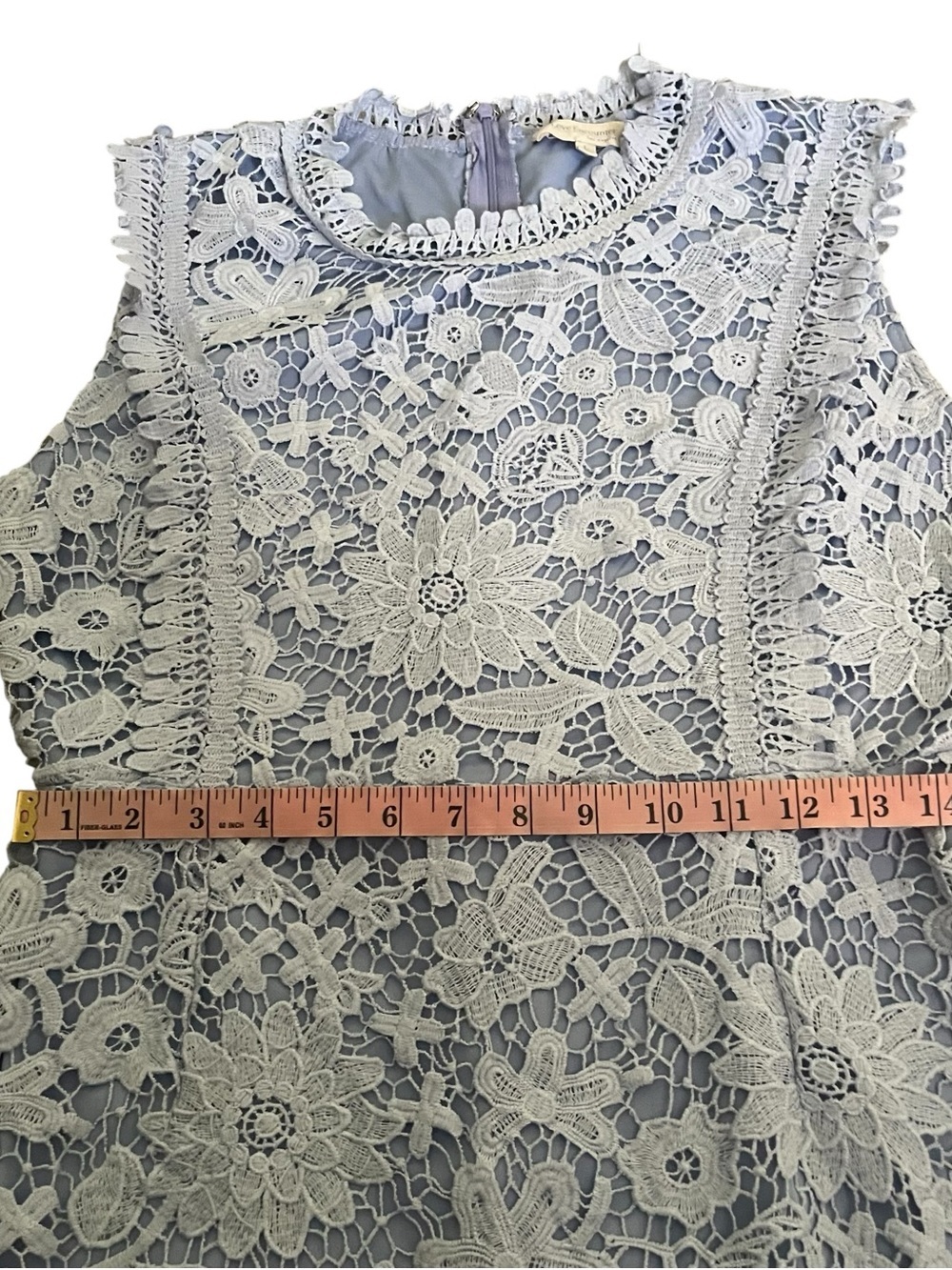 Love Encounter Los Angeles Light Blue Lace Overlay Party Dress Size L - Picture 5 of 9